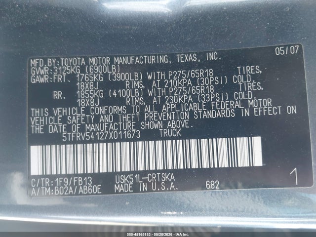 Toyota Tundra Sr5 V8