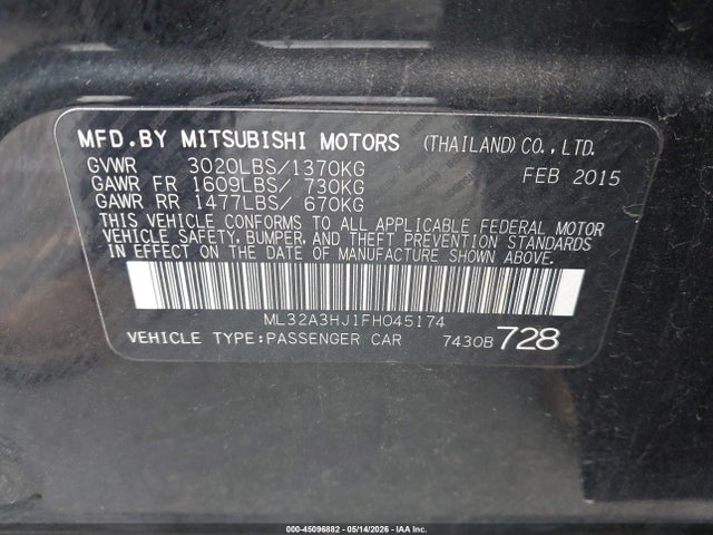 Mitsubishi Mirage De