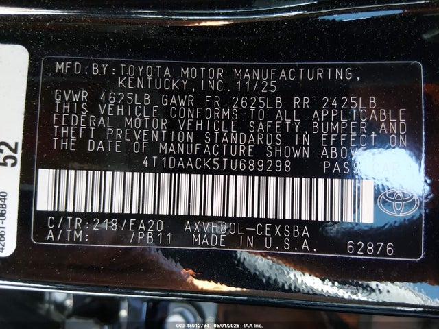 Toyota Camry Se