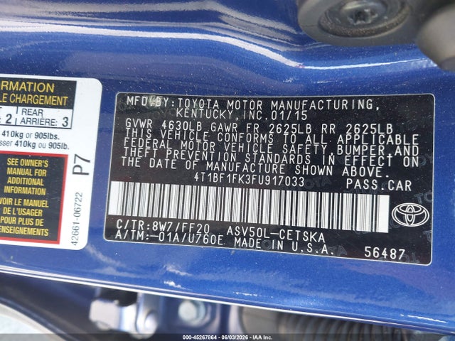 Toyota Camry Se