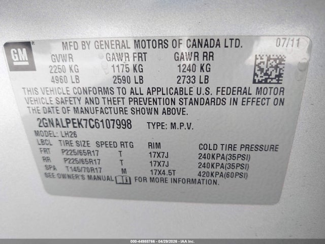 Chevrolet Equinox 2lt