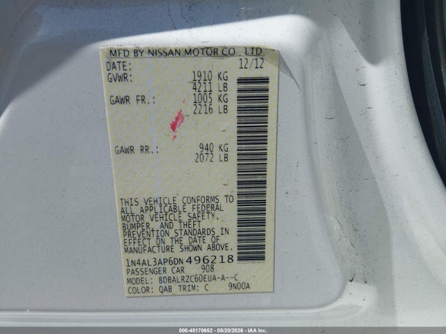 Nissan Altima 2.5 S