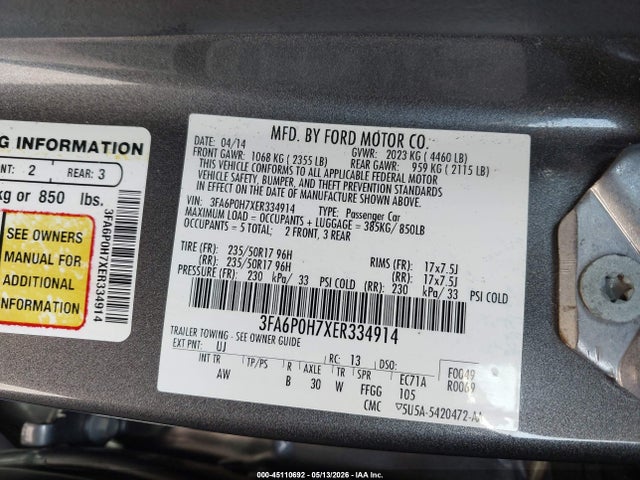Ford Fusion Se