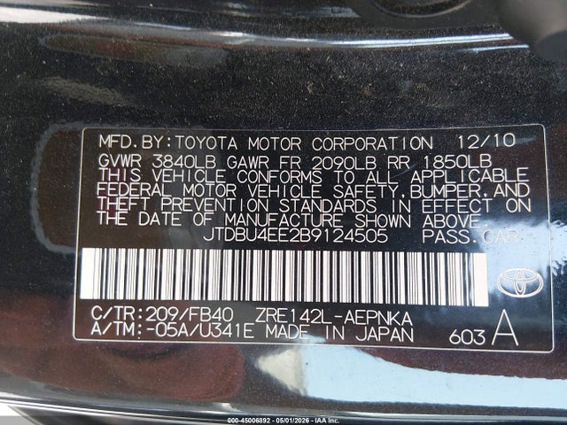 Toyota Corolla Le