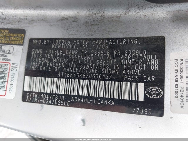 Toyota Camry Le