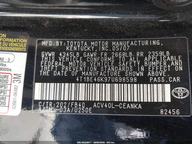 Toyota Camry Le