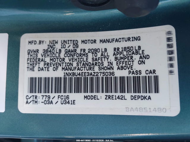 Toyota Corolla Le