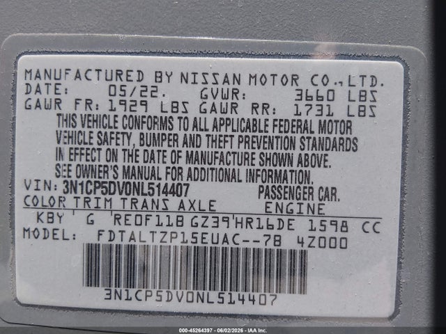 Nissan Kicks Sr Xtronic Cvt