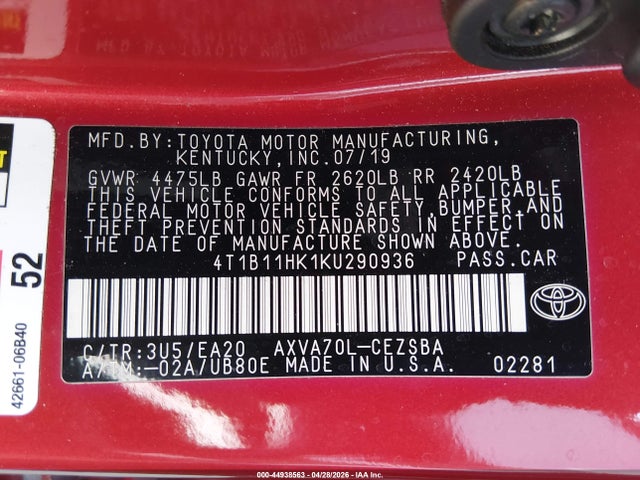 Toyota Camry Se