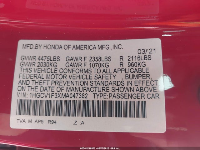 Honda Accord Sport