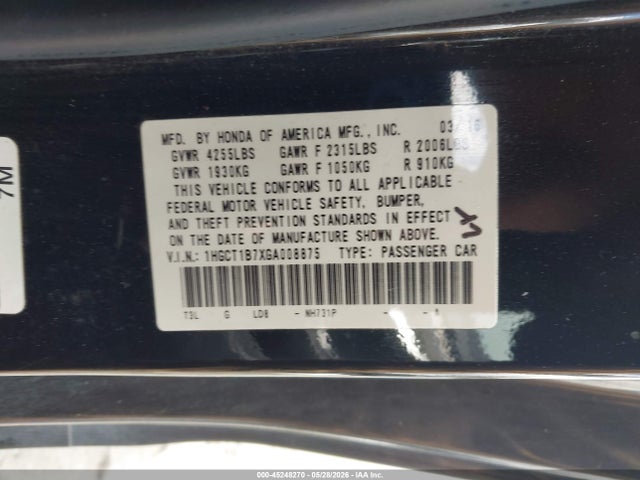 Honda Accord Ex