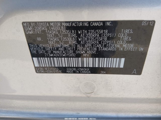 Toyota RAV4 Sport V6
