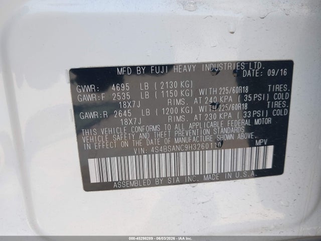 Subaru Outback 2.5i Limited
