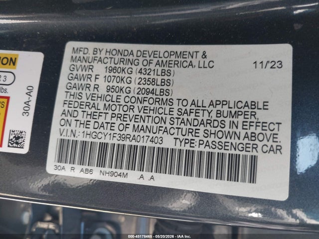 Honda Accord Ex