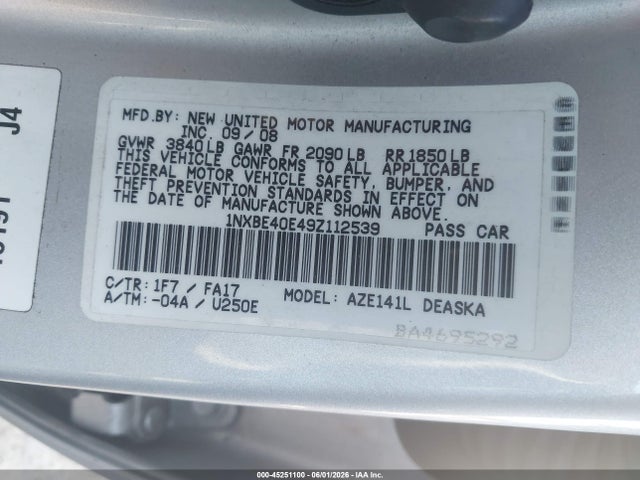 Toyota Corolla Xrs