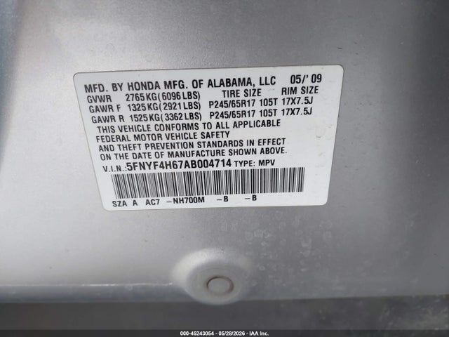 Honda Pilot Ex-l