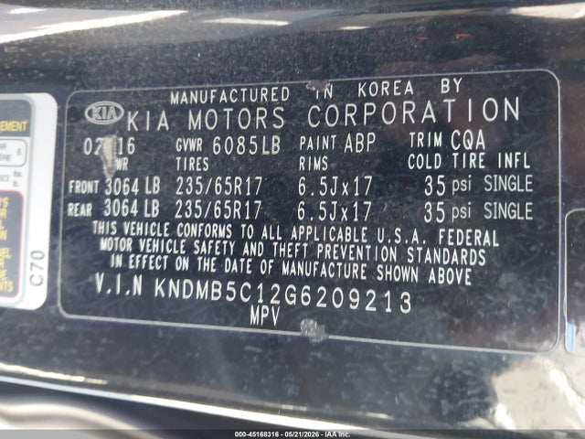 Kia Sedona Lx