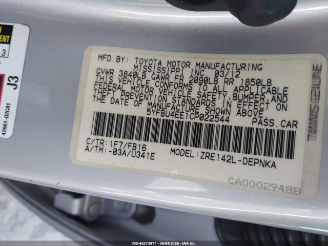 Toyota Corolla Le