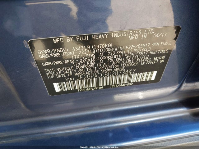 Subaru Crosstrek 2.0i Premium