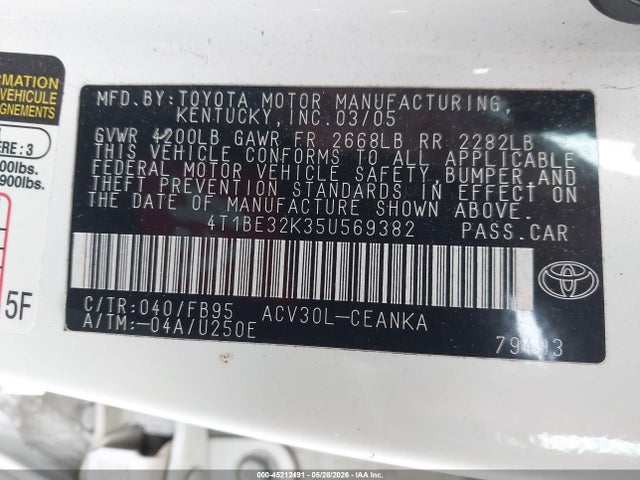 Toyota Camry Le