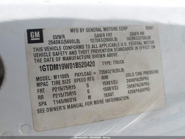 GMC Safari Sl