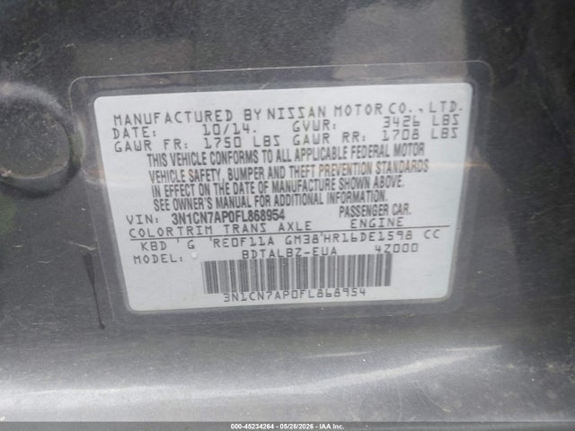 Nissan Versa 1.6 Sv