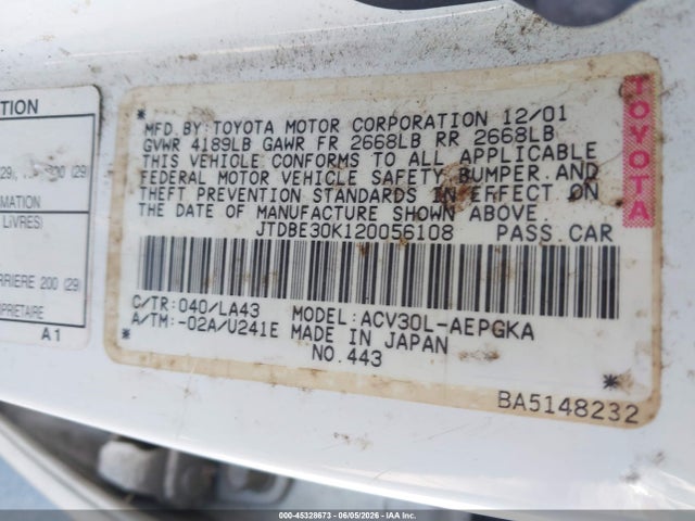 Toyota Camry Xle