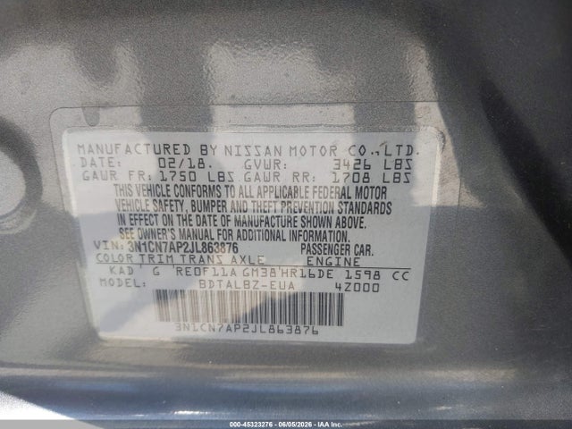 Nissan Versa 1.6 Sv
