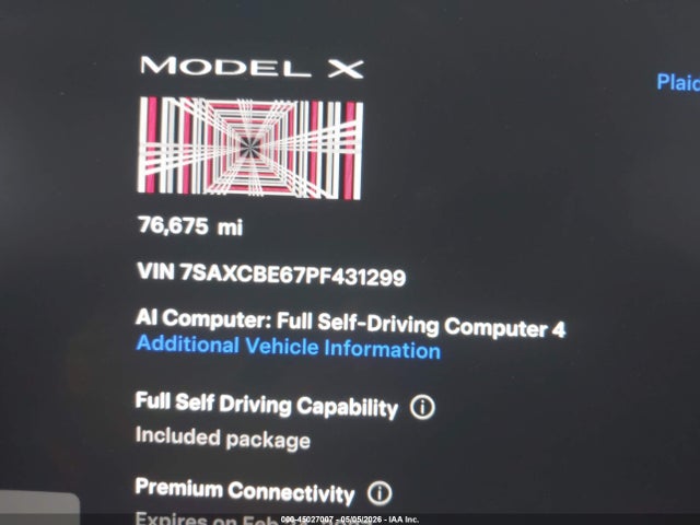 Tesla Model X Plaid Tri Motor All-wheel Drive