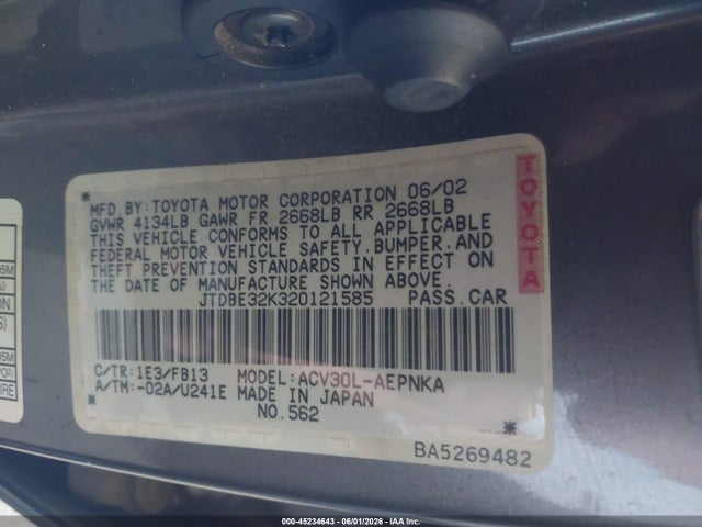 Toyota Camry Le
