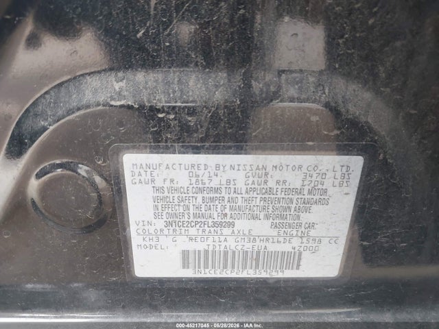 Nissan Versa S Plus