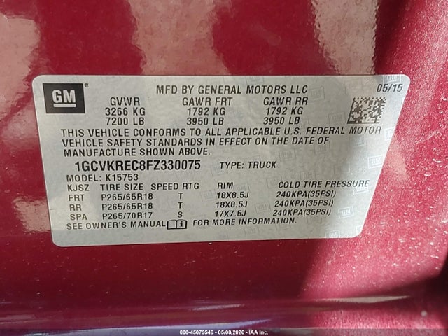 Chevrolet Silverado 1500 2lt