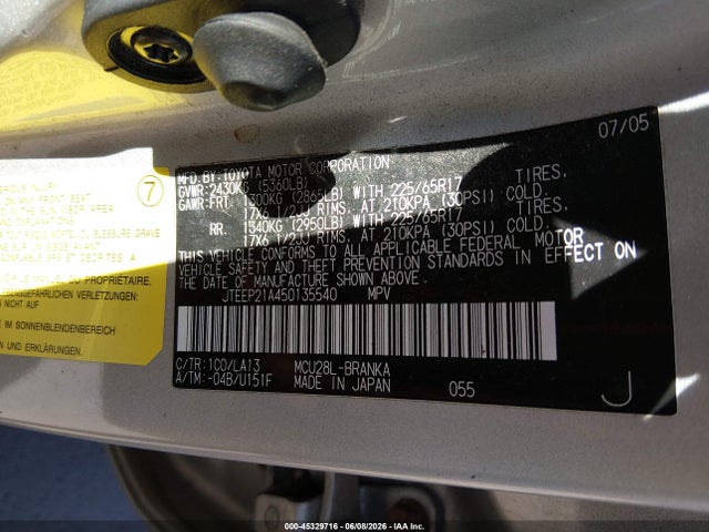 Toyota Highlander Limited V6