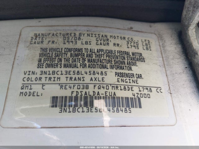 Nissan Versa 1.8s