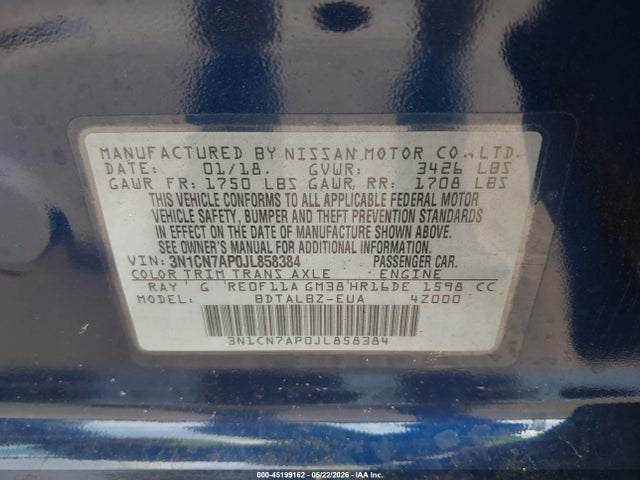Nissan Versa 1.6 Sv