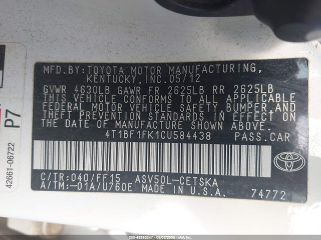 Toyota Camry Se