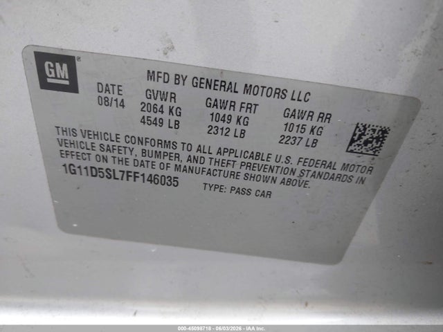 Chevrolet Malibu 2lt