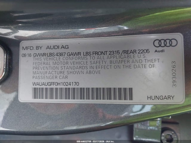 Audi A3 2.0t Premium