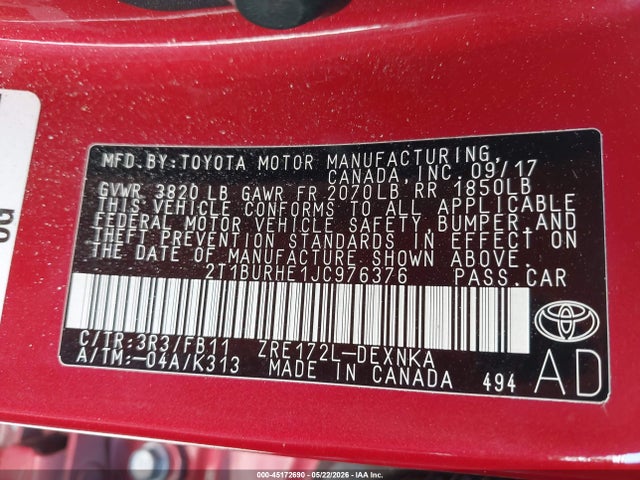 Toyota Corolla Le
