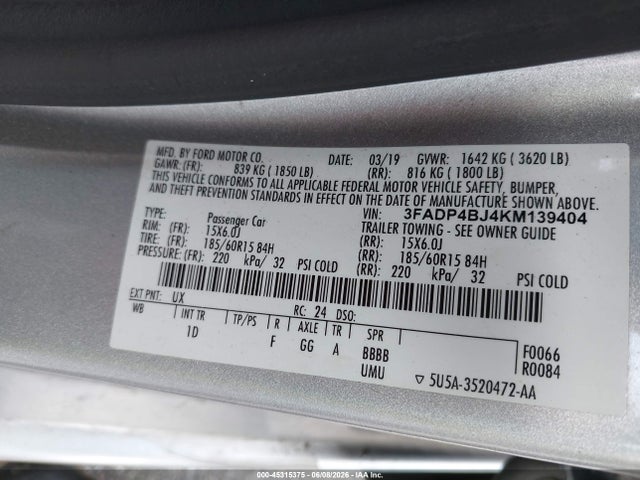 Ford Fiesta Se