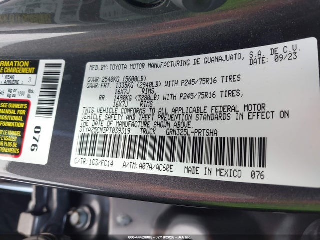 Toyota Tacoma Sr5 V6