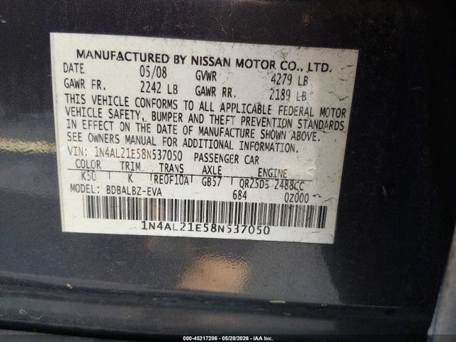 Nissan Altima 2.5 S