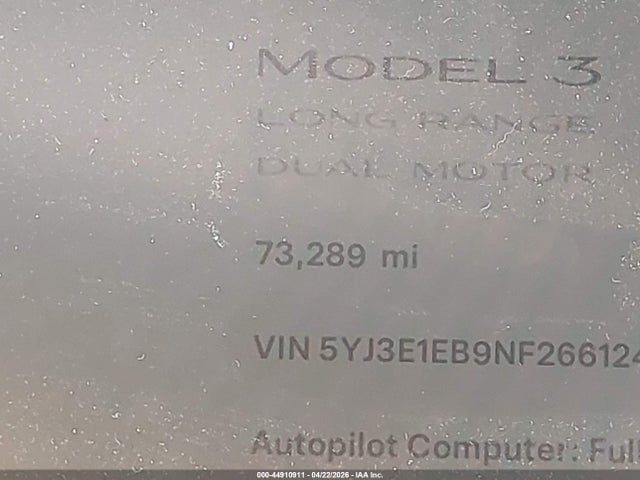 Tesla Model 3 Long Range Dual Motor All-wheel Drive
