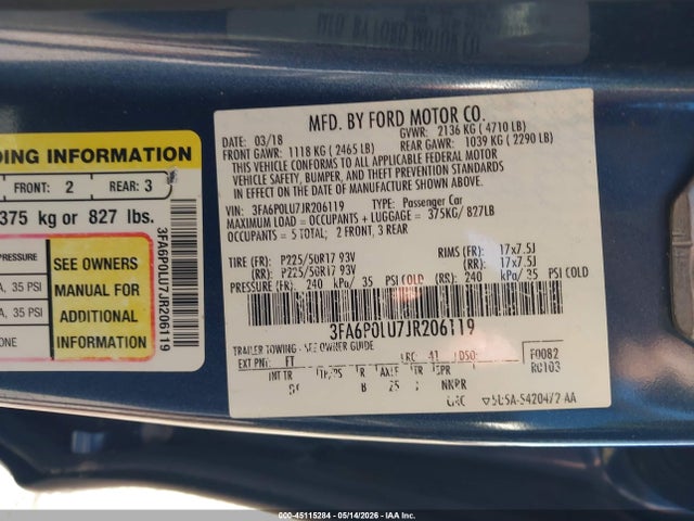 Ford Fusion Se