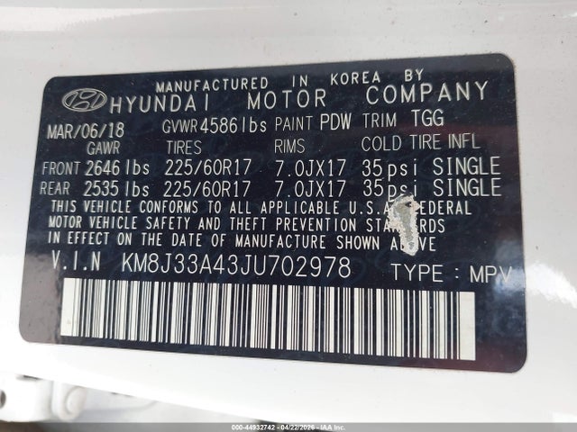 Hyundai TUCSON Sel
