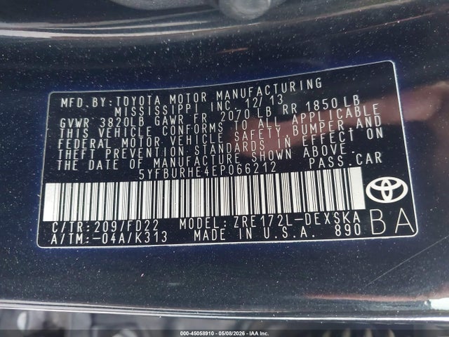 Toyota Corolla S Plus