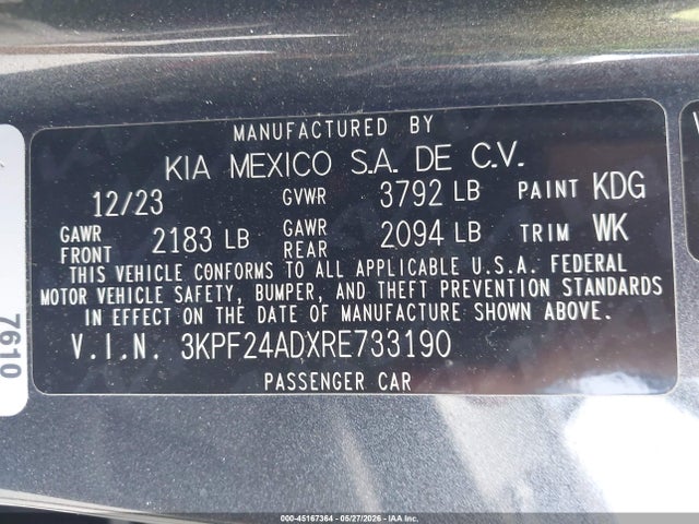 Kia Forte Lxs
