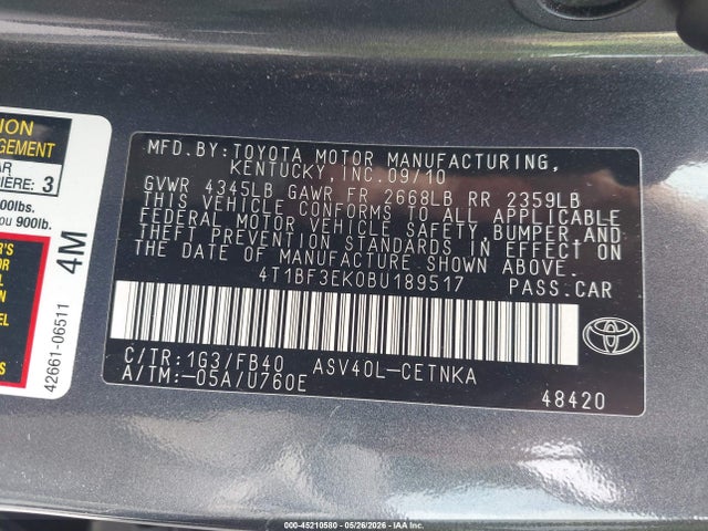 Toyota Camry Le