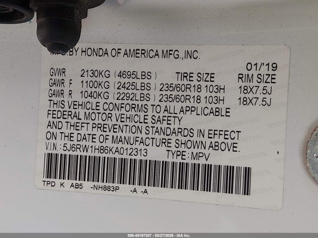 Honda CR-V Ex-l