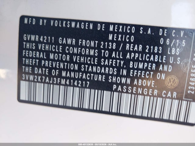 Volkswagen Jetta 2.0l S